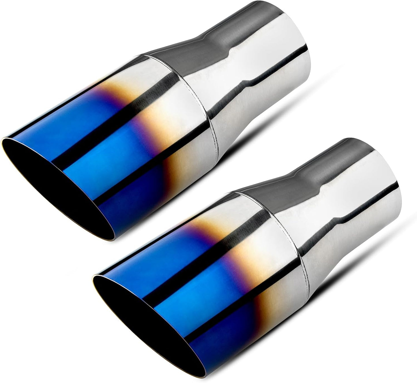 Tubo escape acero inox 2.5x3.5" 7.75"