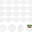Platillo para plantas 30 Pzas bandejas plástico 4"