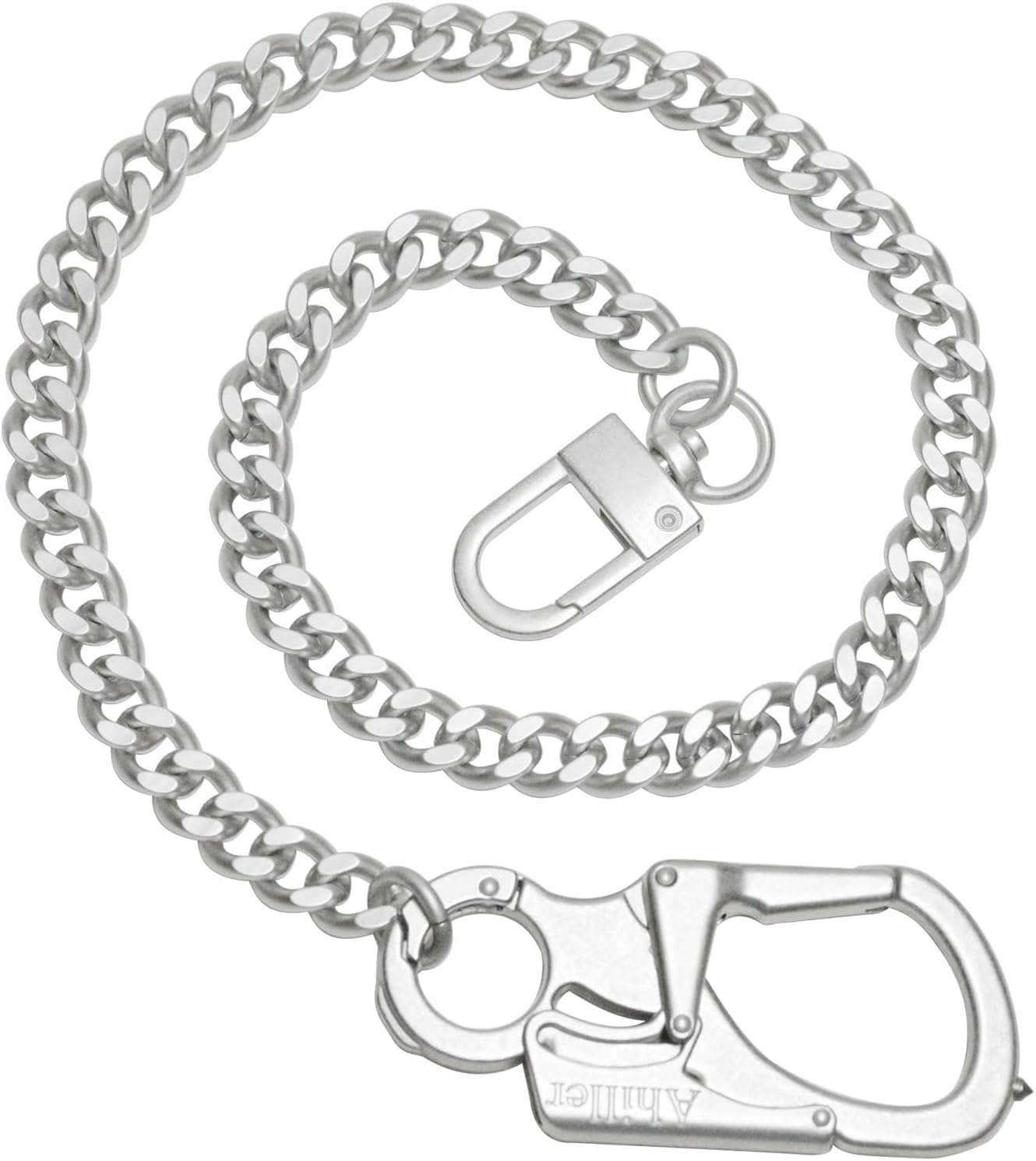 Cadena cartera hombre mosquetón acero resistente