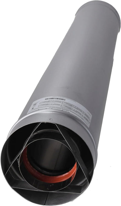 Tubo ventilación acero inox 36pulg para calentador gas