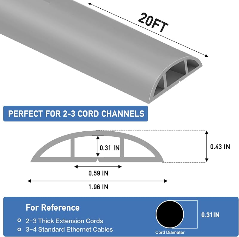Cubierta autoadhesiva para cables piso anti tropiezos
