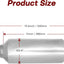 Silenciador acero inox 2" 13" universal