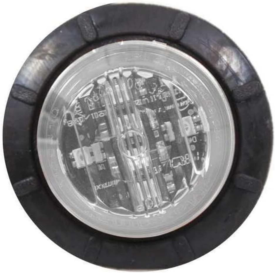 Luz LED bajo perfil lente redondo transparente 1-1/4