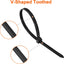Bridas cremallera 12pulg dientes V doble cara nylon