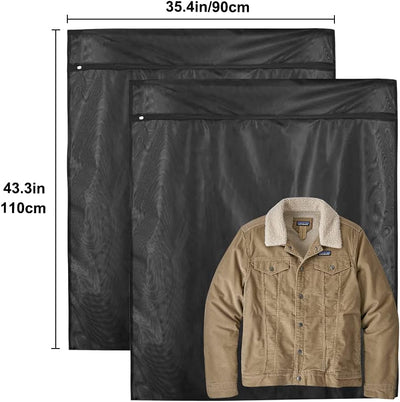 2 bolsas malla extra grandes con cremallera para lavadora