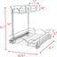 Organiz. gabinete fregadero estante deslizante 14.75x17"