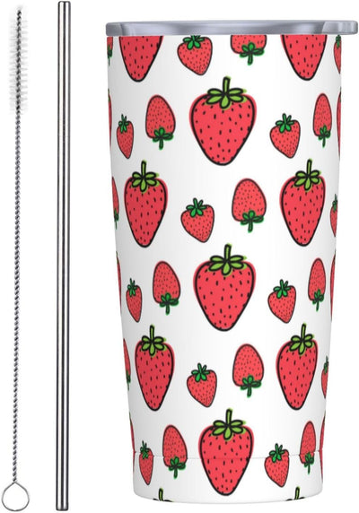 Vaso acero inox con pajita 20oz para café té viaje
