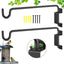 Gancho plantas giratorio 16" acero resistente pared exterior