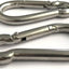 Mosquetón acero inox resistente carga 200-500lb paquetes 2 6 12