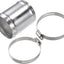 Tubo intercooler aluminio 2.5x3pulg tono plateado coche