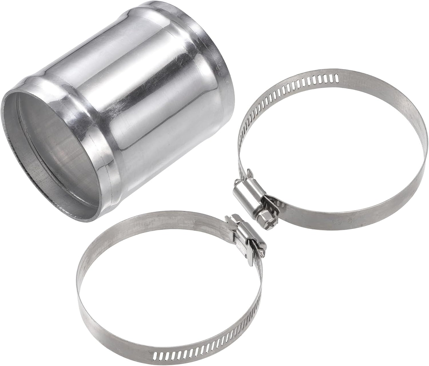 Tubo intercooler aluminio 2.5x3pulg tono plateado coche