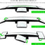 Espejo retrovisor 15" antirreflejo con espejo bebé