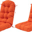 2 Pzas Cojines Silla Mecedora Exteriores 49x19pulg Naranja