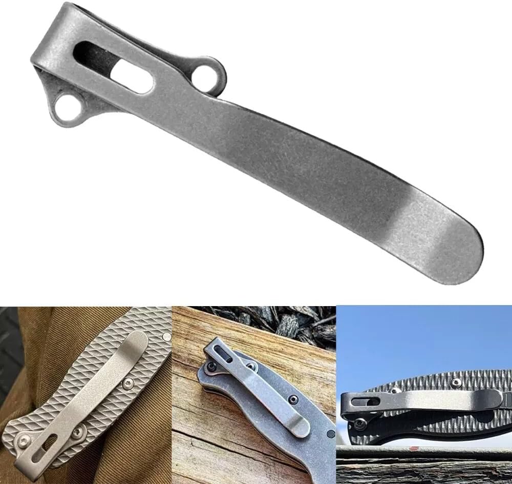 Clip bolsillo titanio compat. cuchillos Demko AD20