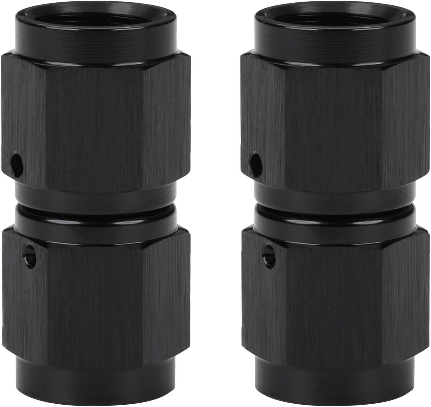 Adaptador 4AN hembra aluminio negro 2 Pzas