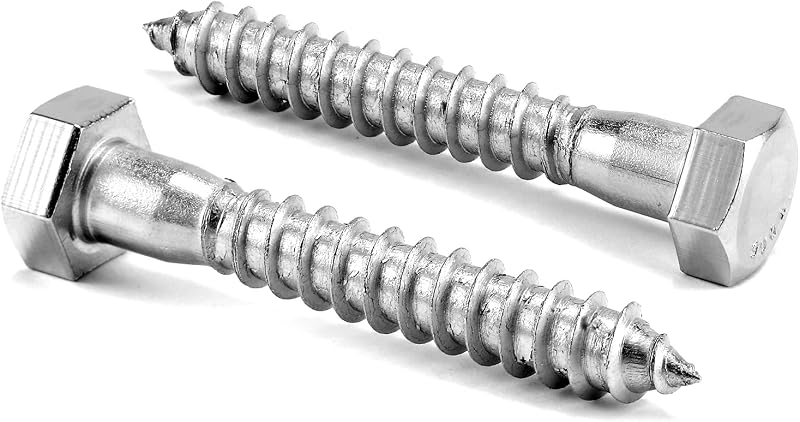 Pernos hex 1/4x2 rosca parcial acero inox 304 10 pzas