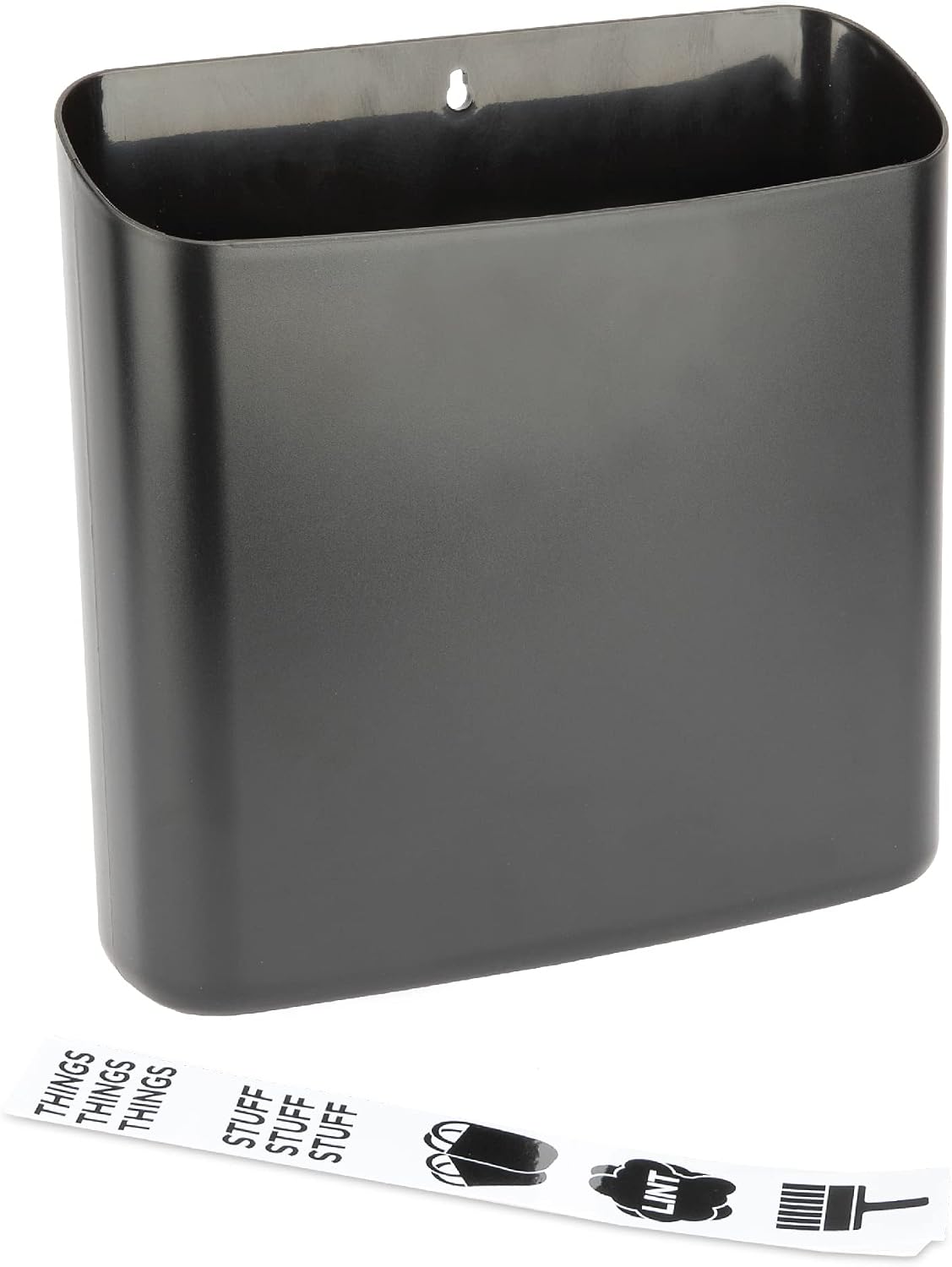 Contenedor pelusa negro magnético cubo basura pared