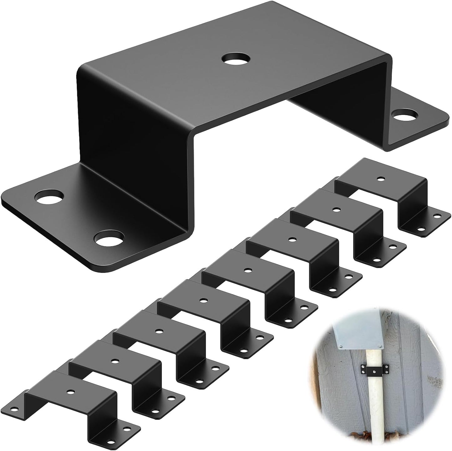 8 Pzas Soporte Bolsillo Estaca 2x4" Servicio Pesado