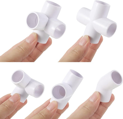 42 Pzas Juego Accesorios PVC 3/4pulg Codo Cobertizo