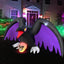 Decoración Halloween cuervo inflable RGB LED