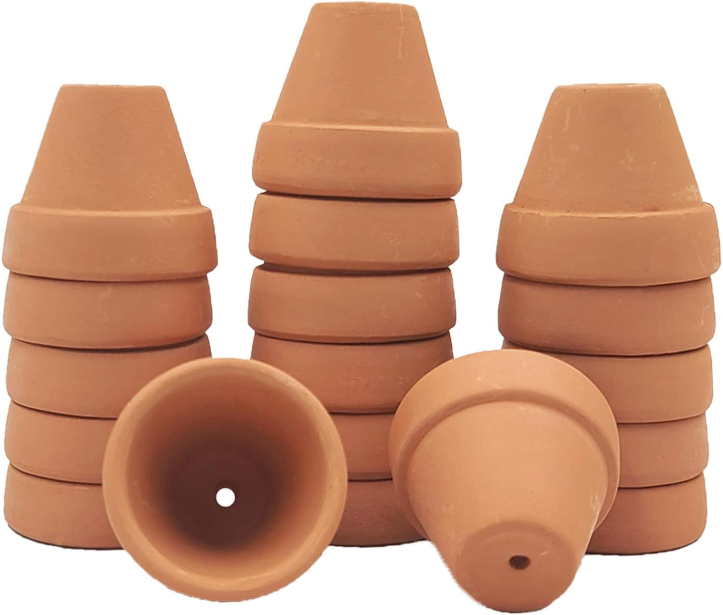 Macetas terracota 1.2pulg con drenaje para cactus interiores