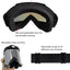Gafas motocicleta UV400 antiempañamiento visión amplia