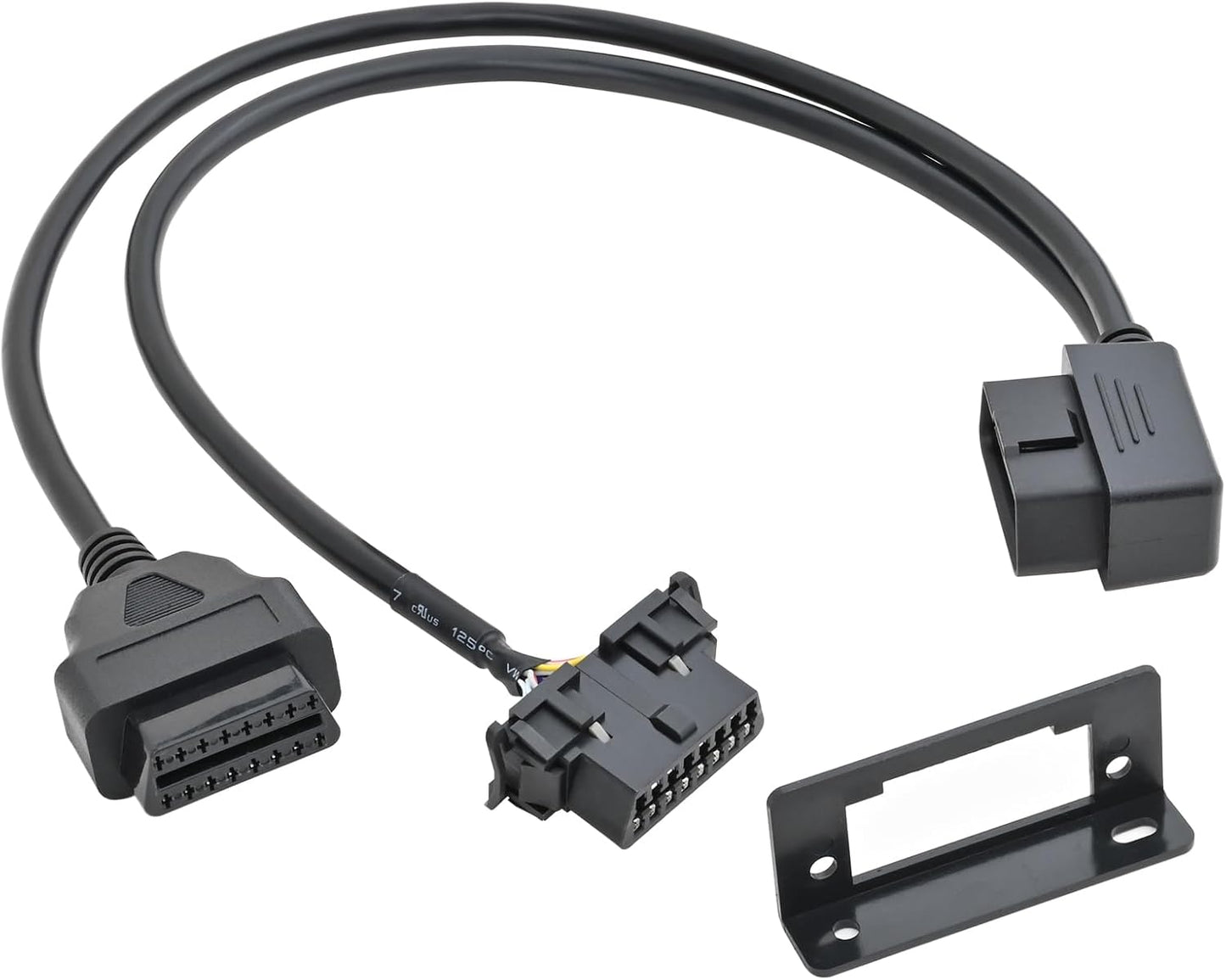 Cable divisor OBD2 tipo Y 16 pines con soporte salpicadero