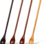 4 cucharas de madera de mango largo para cocinar, té, sopa, café y cócteles