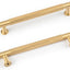 5 Pzas Manijas Puerta Mueble Oro Cepillado 5pulg