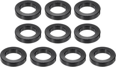 10 Pzas Espaciadores M6 Aluminio 1/4x3/8 3/32 Negros