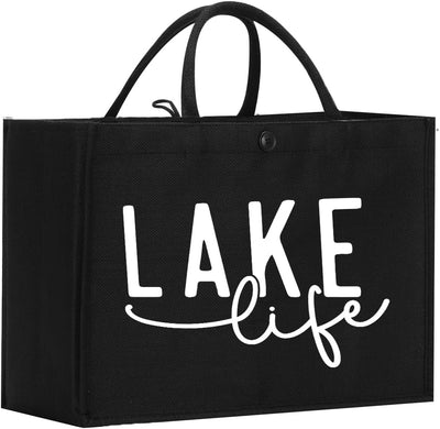 Bolsas tote Lake Life para mujer regalo casa