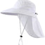 Sombrero sol UPF50 malla ala ancha con solapa cuello