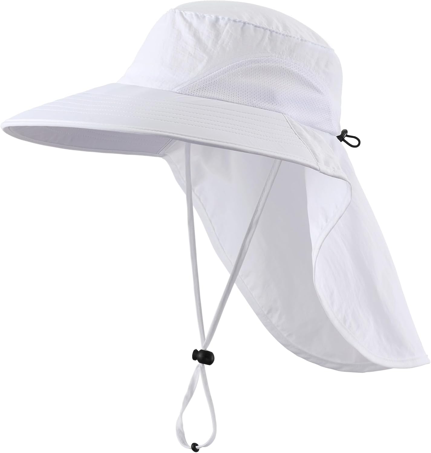 Sombrero sol UPF50 malla ala ancha con solapa cuello