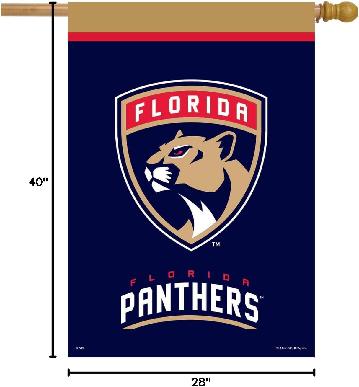 Bandera Florida Panthers NHL 40x28pulg