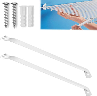 2 Soportes Estante Alambre 12pulg Resistente