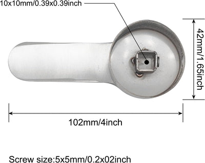 Juego piezas repuesto grifo mango acero inox 1.378pulg