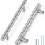 Manijas T acero inox niqueladas para gabinetes set 30