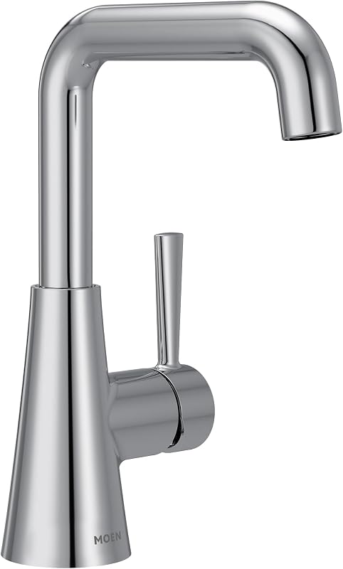 Grifo lavabo baño moderno doble curvatura cromo 84024