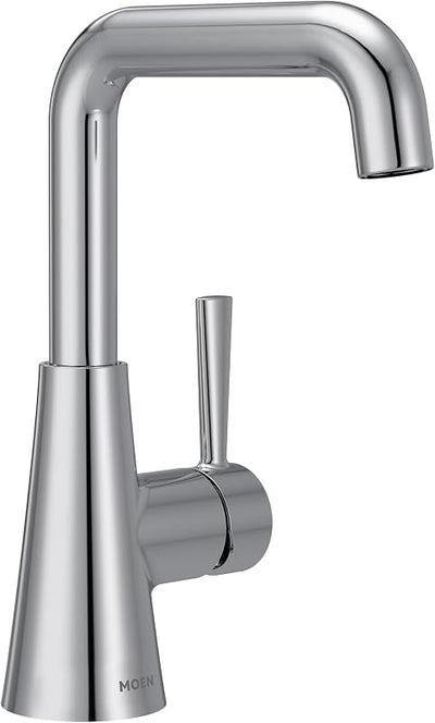 Grifo lavabo baño moderno doble curvatura cromo 84024