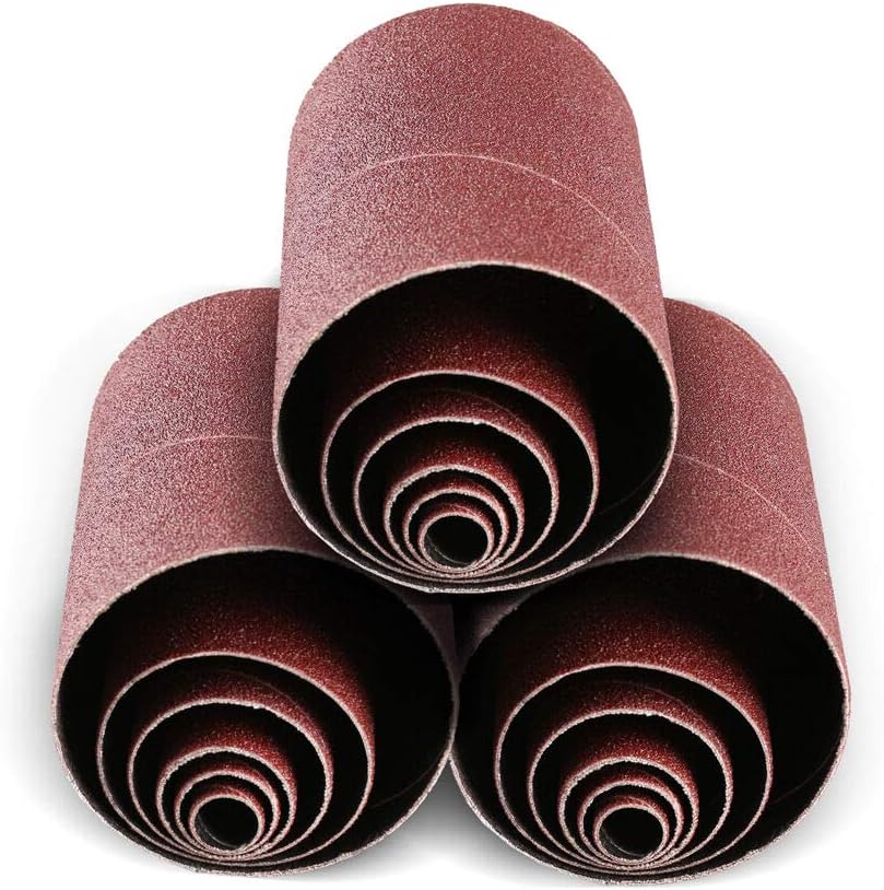 Mangas lijado alúmina 4.5pulg 80/120/240 grano 18 pzas