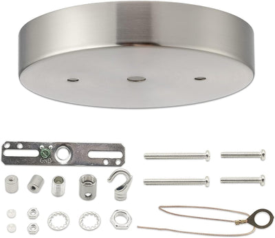 Kit toldo acero níquel cepillado para lámpara colgante