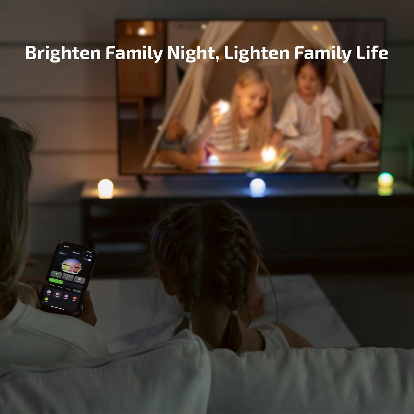 Luz nocturna inteligente USB-C con control app 75lm RGB