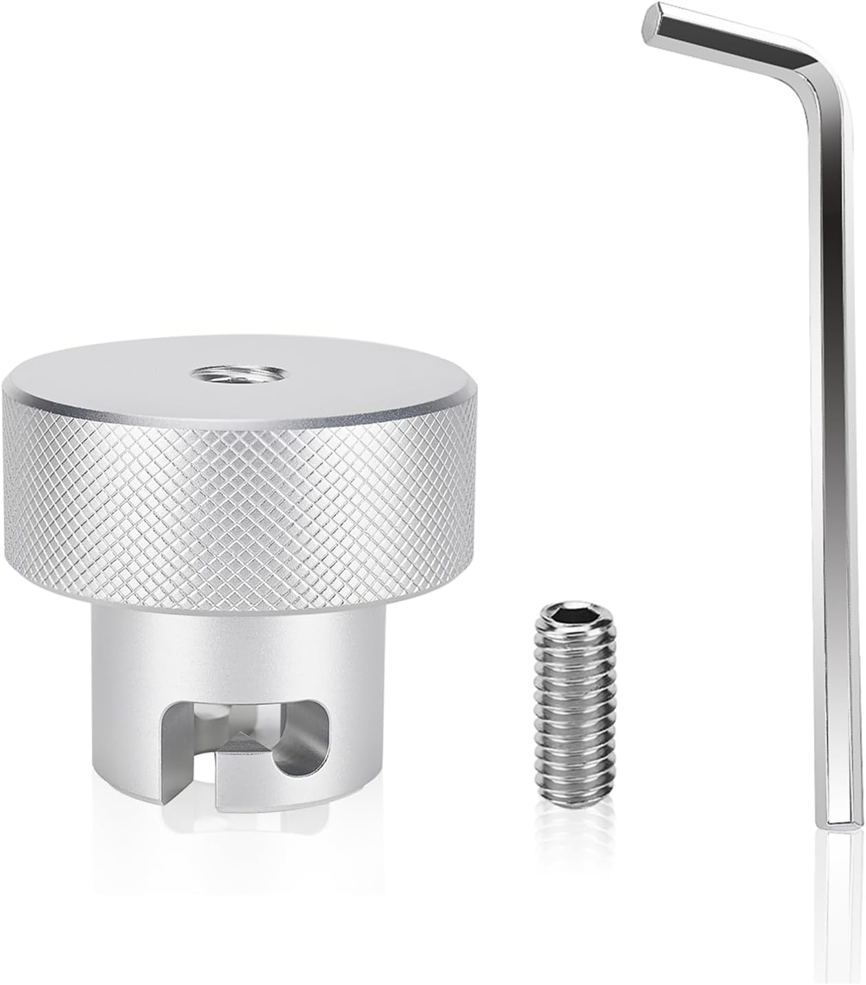 Pomo 3/8pulg válvula gato botella comp aluminio 6061 plateado