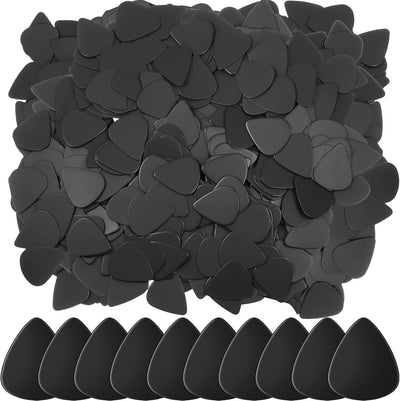 600 Púas Celuloide para Guitarra Eléctrica y Acústica Negro