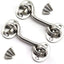 2 Ganchos Cabina 3pulg Pestillo Ojo Antiviento Acero Inox