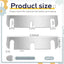 Cuñas bisagra puerta acero inox acabado metal 3.5pulg plateado