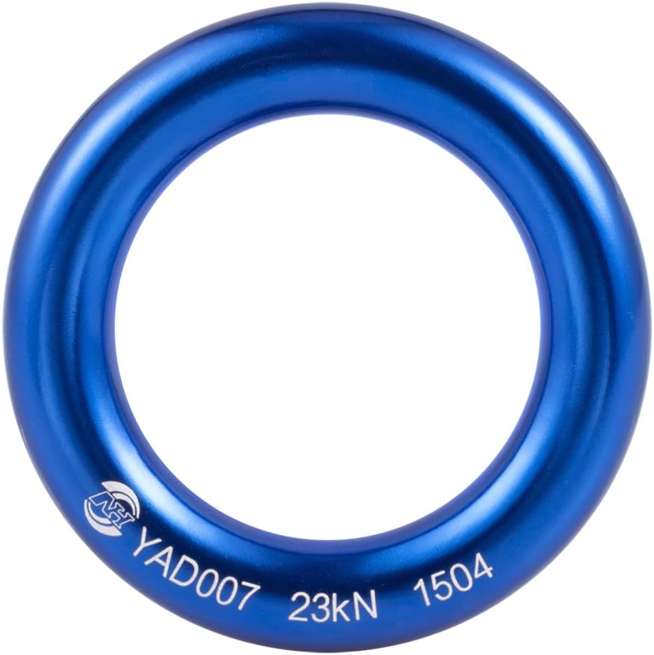 Anillo rappel aluminio 23kn para escalada y hamaca