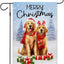 Bandera perros 12x18pulg Navidad invierno