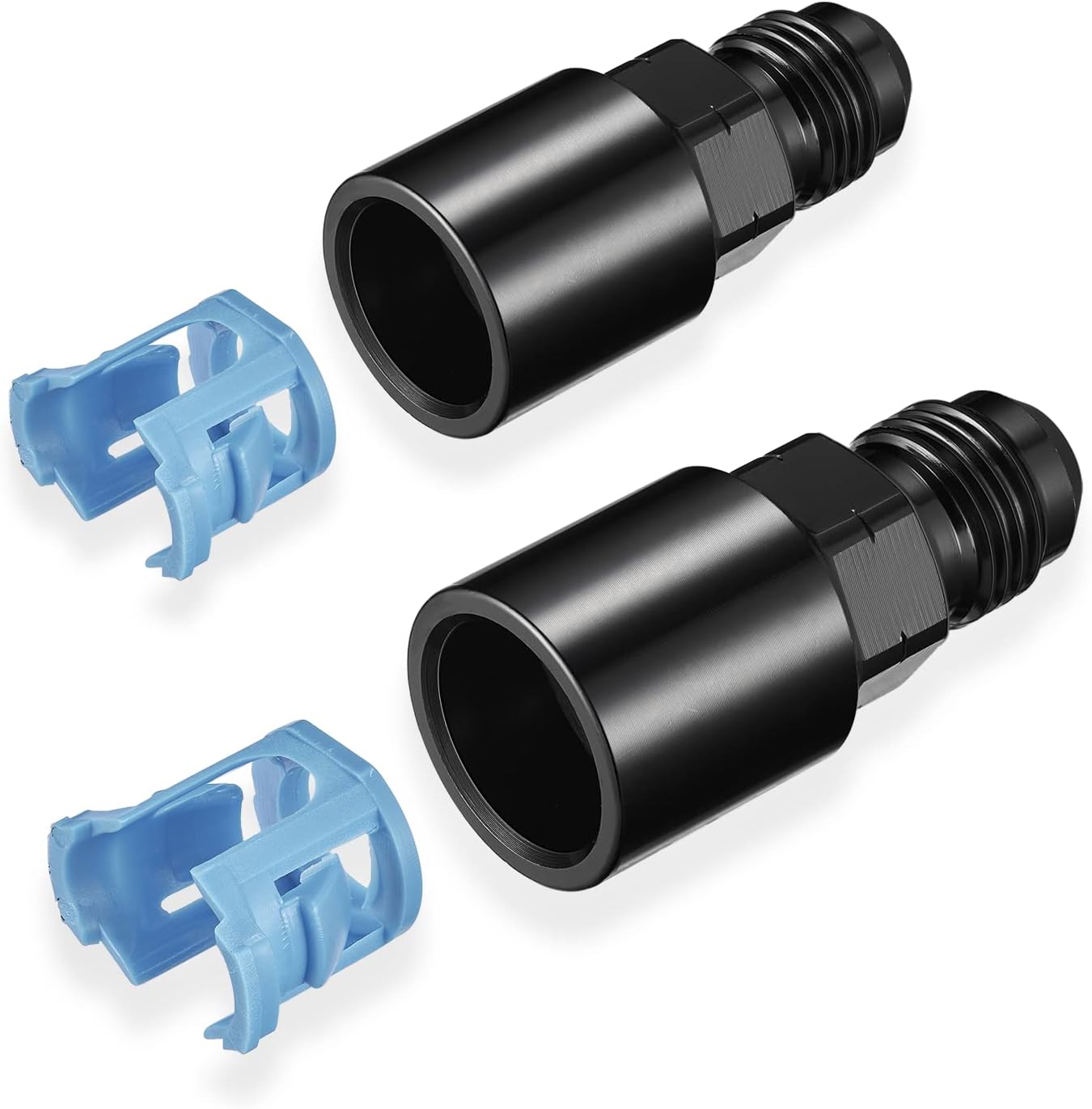 2 Pzas Conector Adaptador Combustible 3/8" 5/16" SAE