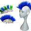 Pelucas sintéticas Mohawk reutiliz. para bicicleta